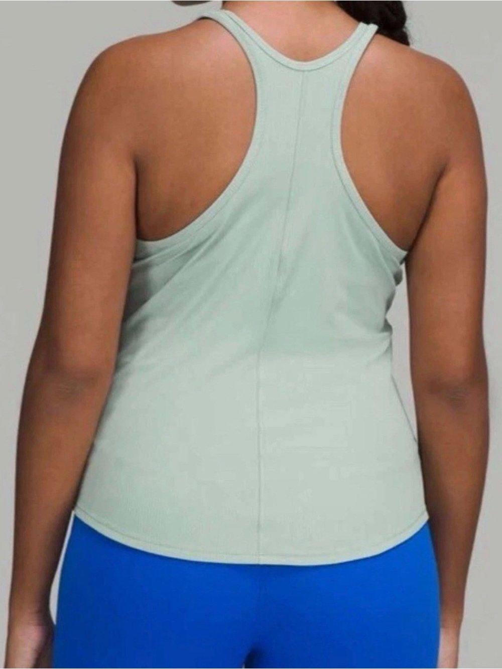 Lululemon Hold Tight Crewneck Ribbed Tank Top 10 Sage Green